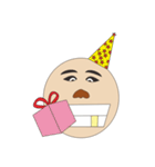cheerfull bald（個別スタンプ：5）