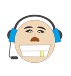 cheerfull bald（個別スタンプ：6）