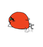 変なトマトのスタンプ（個別スタンプ：14）