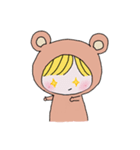 A boy in bear suit（個別スタンプ：12）