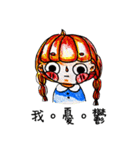 upside down GIRL（個別スタンプ：26）