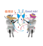 Black Face-Sheep Grace（個別スタンプ：9）