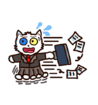 2 Colored Eyes Cat（個別スタンプ：31）