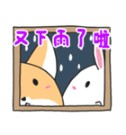 Little rabbit ＆ childish fox daily（個別スタンプ：21）