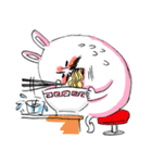 しぶるバニーダディ（個別スタンプ：21）