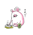 しぶるバニーダディ（個別スタンプ：34）