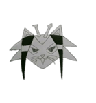 オチねこ モノクロ版（個別スタンプ：3）