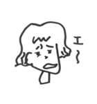 素朴な白黒スタンプ（個別スタンプ：13）