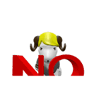Funny Sheep Man（個別スタンプ：6）