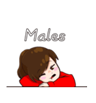 slanted eyes（個別スタンプ：3）