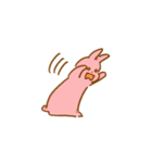 もも色うさぎ（個別スタンプ：5）