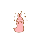 もも色うさぎ（個別スタンプ：11）