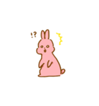 もも色うさぎ（個別スタンプ：12）