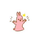 もも色うさぎ（個別スタンプ：13）