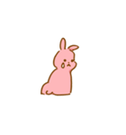 もも色うさぎ（個別スタンプ：14）