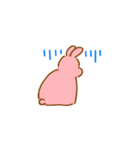 もも色うさぎ（個別スタンプ：19）