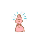 もも色うさぎ（個別スタンプ：23）