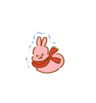 もも色うさぎ（個別スタンプ：25）