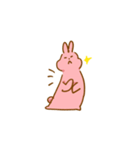 もも色うさぎ（個別スタンプ：28）