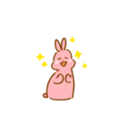 もも色うさぎ（個別スタンプ：38）