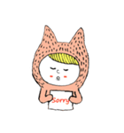 Girl in cat costume（個別スタンプ：3）