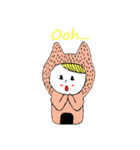 Girl in cat costume（個別スタンプ：4）