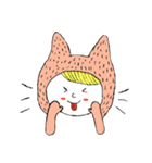 Girl in cat costume（個別スタンプ：10）