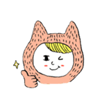 Girl in cat costume（個別スタンプ：11）