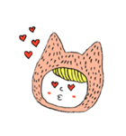 Girl in cat costume（個別スタンプ：12）