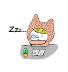Girl in cat costume（個別スタンプ：15）