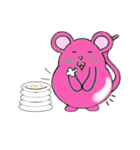 pink mice（個別スタンプ：4）