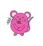 pink mice（個別スタンプ：6）