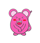 pink mice（個別スタンプ：8）