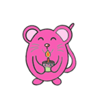 pink mice（個別スタンプ：21）