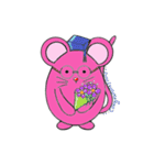 pink mice（個別スタンプ：27）