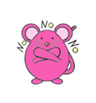 pink mice（個別スタンプ：28）