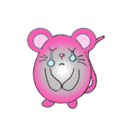 pink mice（個別スタンプ：34）