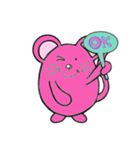 pink mice（個別スタンプ：37）