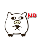 Look very open animals: P-Pig with DD＆OO（個別スタンプ：11）