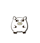 Look very open animals: P-Pig with DD＆OO（個別スタンプ：22）