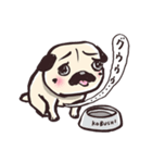 パグのこぶちゃん日常スタンプ（個別スタンプ：15）