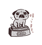 パグのこぶちゃん日常スタンプ（個別スタンプ：24）