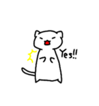 もっとゆるーく話すの白にゃんこ（個別スタンプ：9）