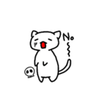 もっとゆるーく話すの白にゃんこ（個別スタンプ：10）