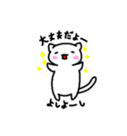 もっとゆるーく話すの白にゃんこ（個別スタンプ：28）