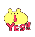 くうたん。クマとウサギの間の子（個別スタンプ：24）