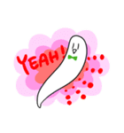 ちいさな白いともだち（個別スタンプ：21）