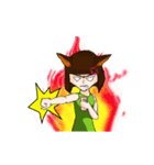 Wang Shi become a cat？（個別スタンプ：6）