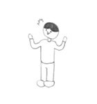 手描きのヒトくん（個別スタンプ：5）