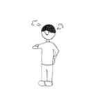 手描きのヒトくん（個別スタンプ：7）